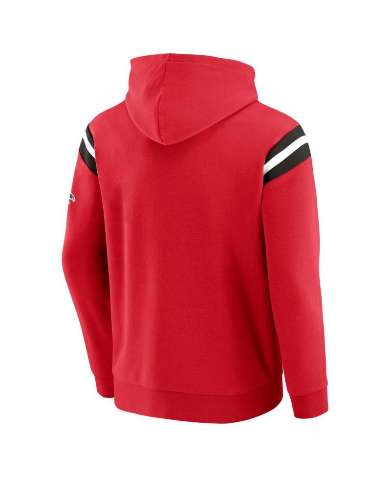 Darius Rucker Collection by Men's Red Atlanta Falcons Football Washed Pullover Hoodie