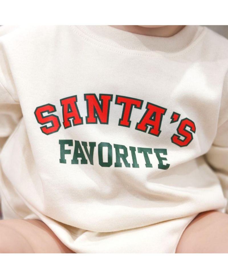 Baby Boys Santa's Favorite Christmas Long Sleeve Romper