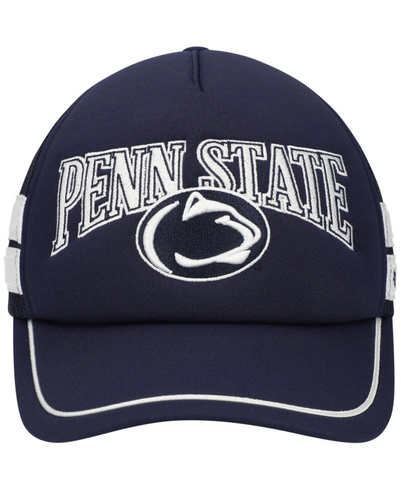 Men's Navy Penn State Nittany Lions Sideband Trucker Adjustable Hat