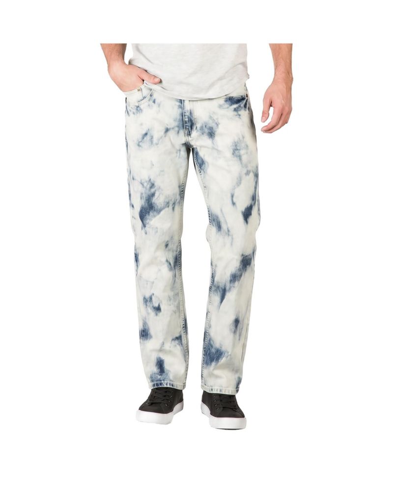 Men's Relaxed Straight Ultra Bleached Jeans
