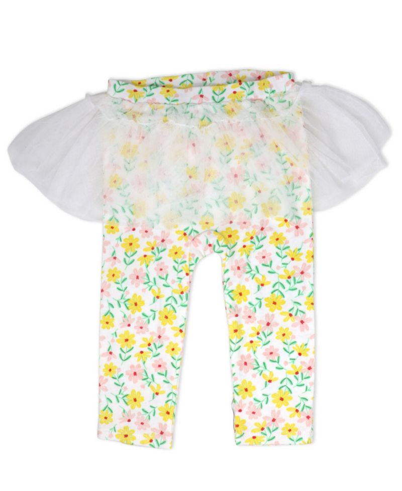 Baby Girls' Short-Sleeve Bodysuit, Pant and Headband, 3-Piece Set
