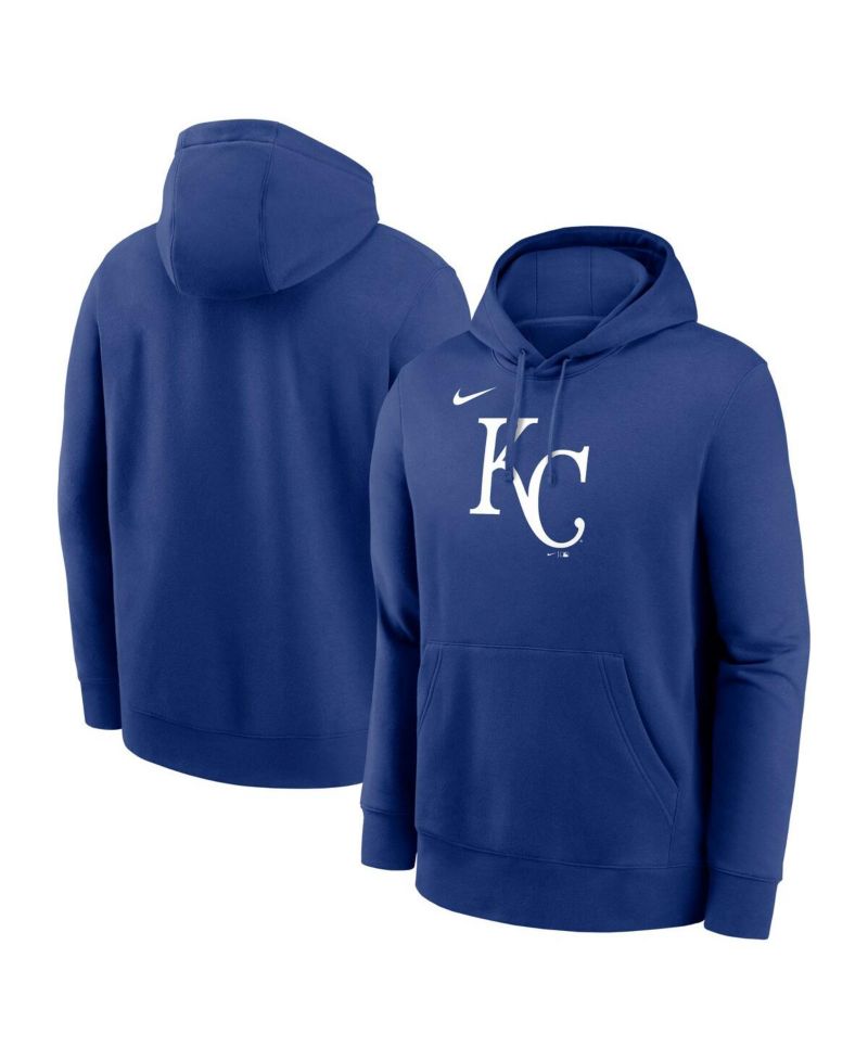 Men's Royal Kansas City Royals Logo Club Fleece Pullover Hoodie