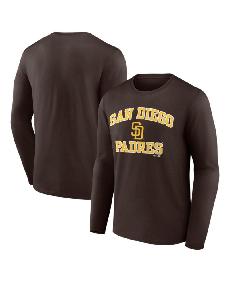 Men's Brown San Diego Padres Heart & Soul Long Sleeve T-Shirt