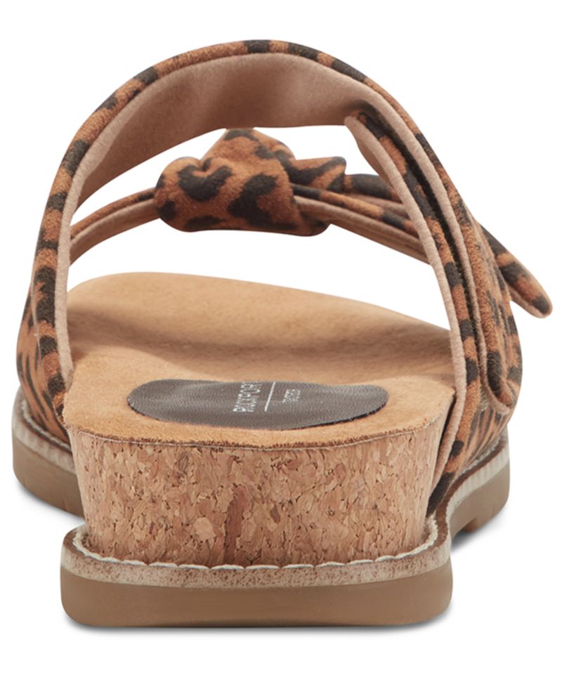 Women's Zova Bow Flat Slip-On Footbed Sandals