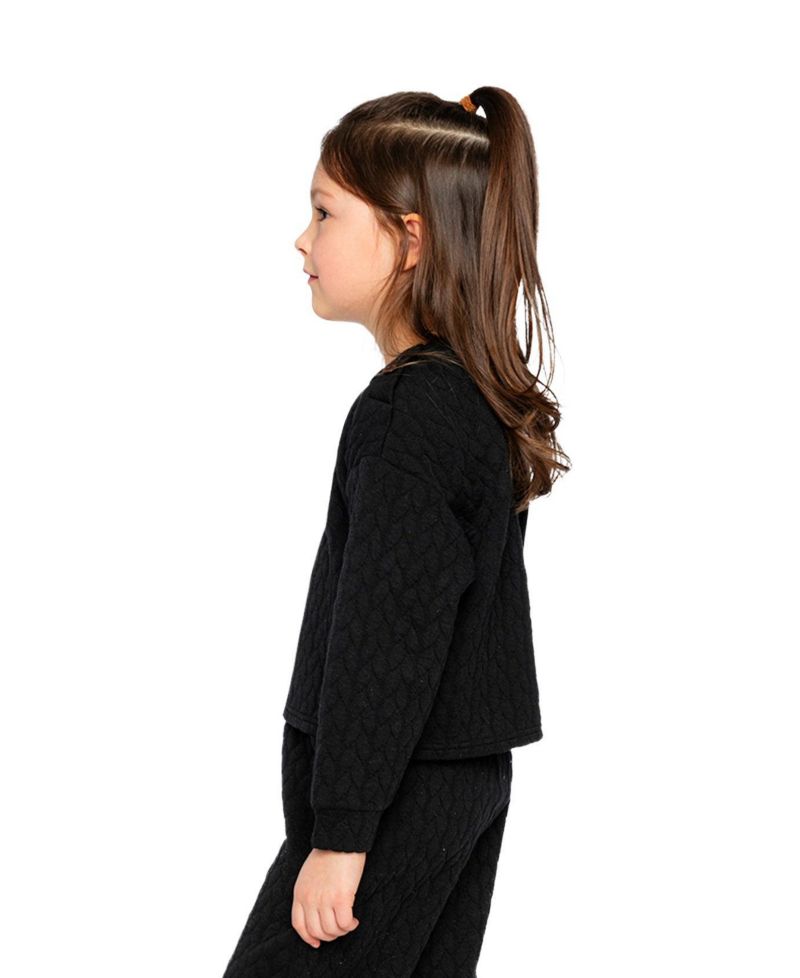 Girl's (6-14) Jacquard Sweatshirt