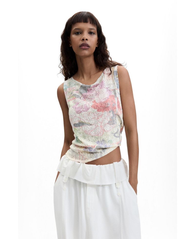 Women's Printed sleeveless t-shirt