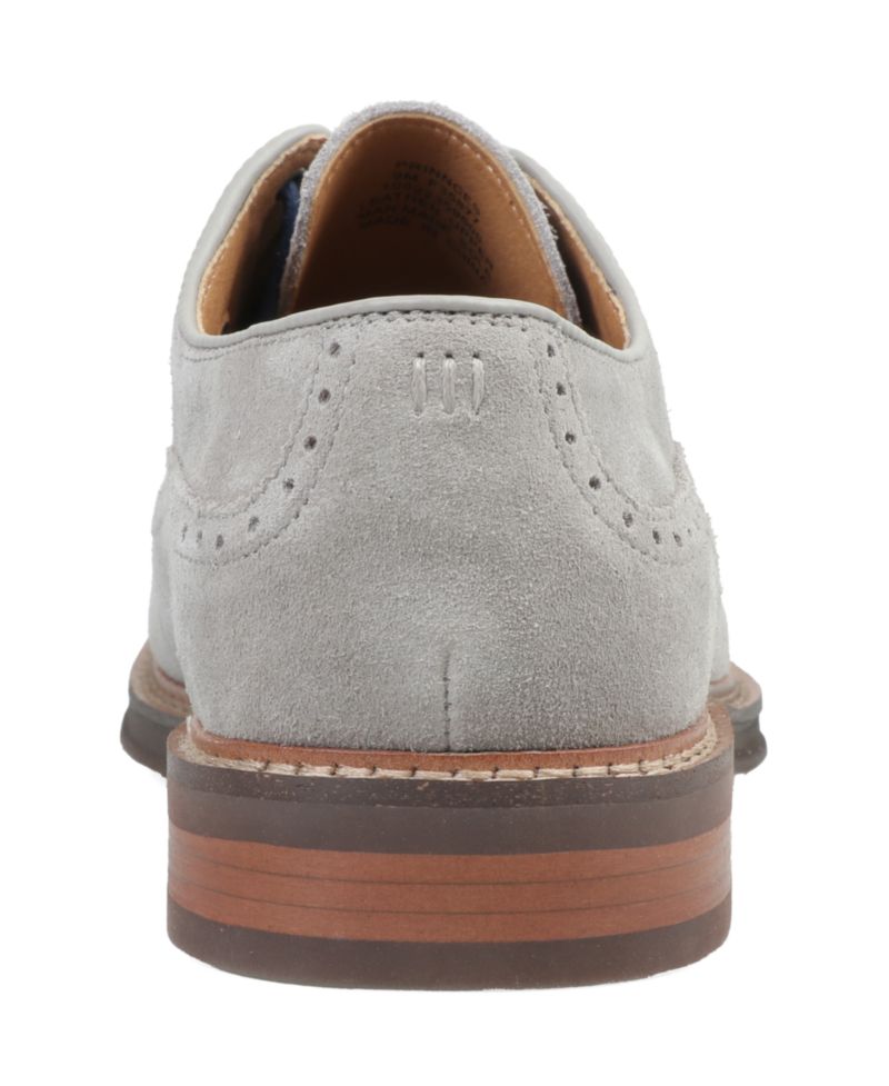 Men's Genuine Suede Wing-Tip Dress Shoes
