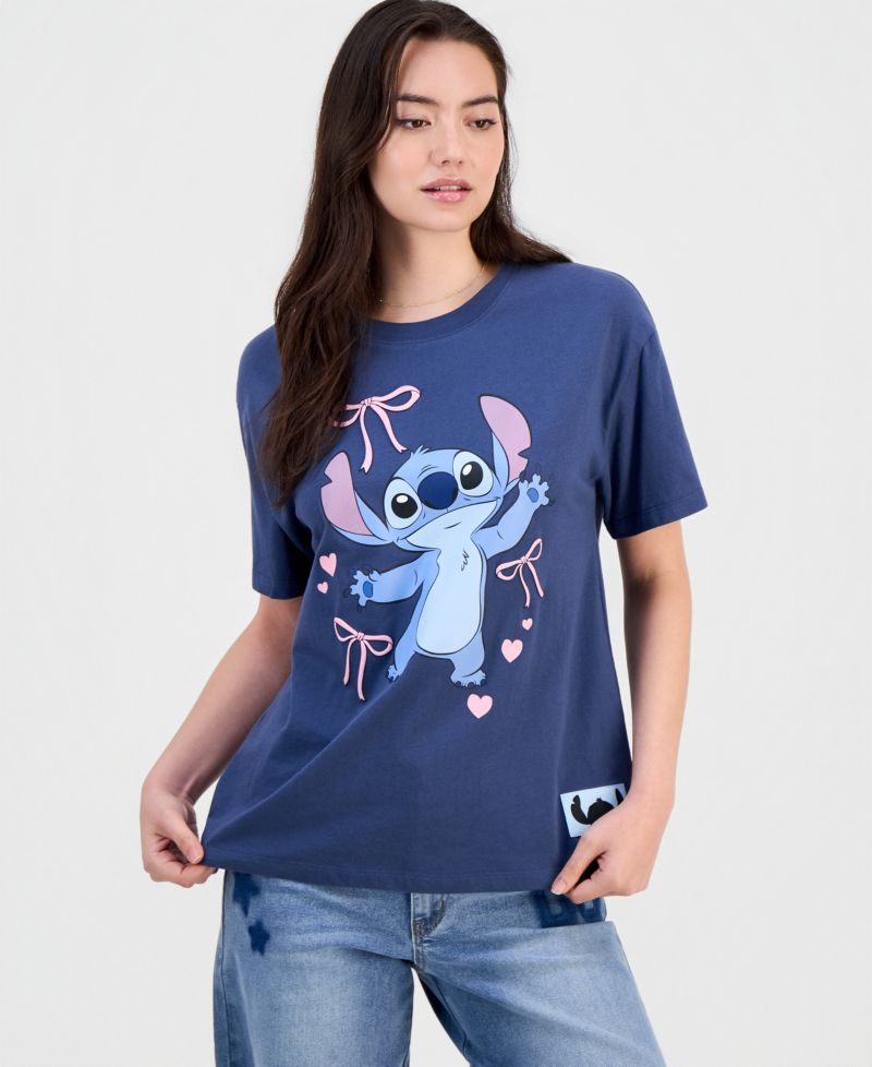 Juniors' Cotton Stitch Graphic T-Shirt