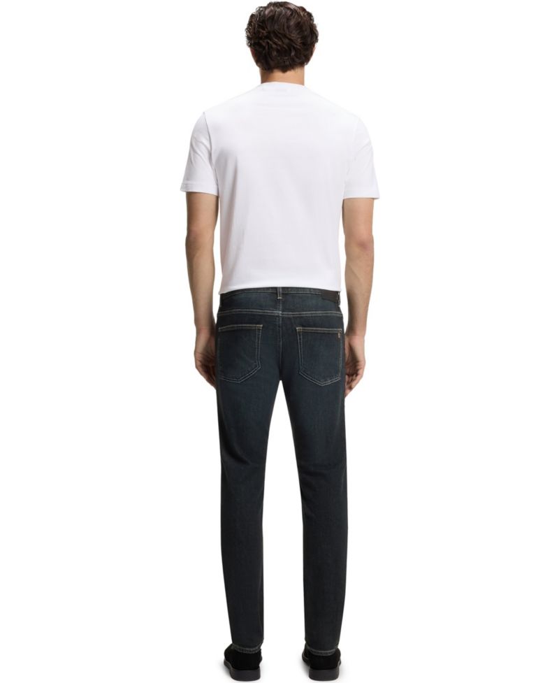 Men's Slim-Fit Contrast Stitching Jeans