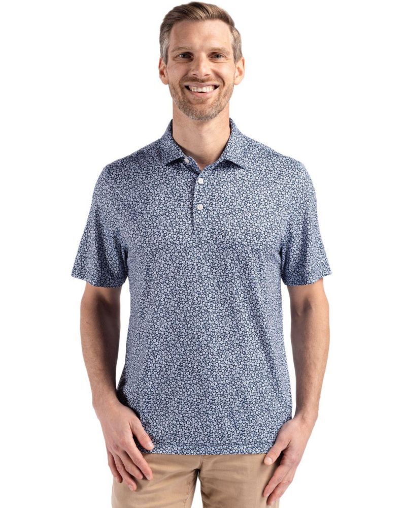 Big & Tall Pike Eco Flora Print Recycled Polo Shirt