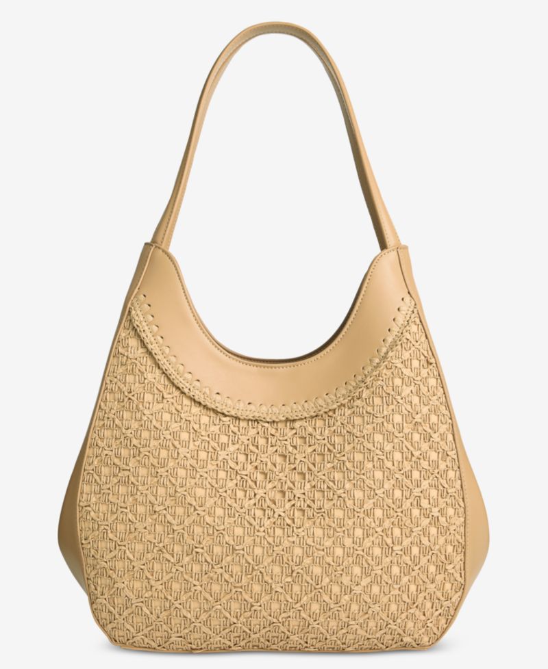 Crochet Straw 4-Poster Tote