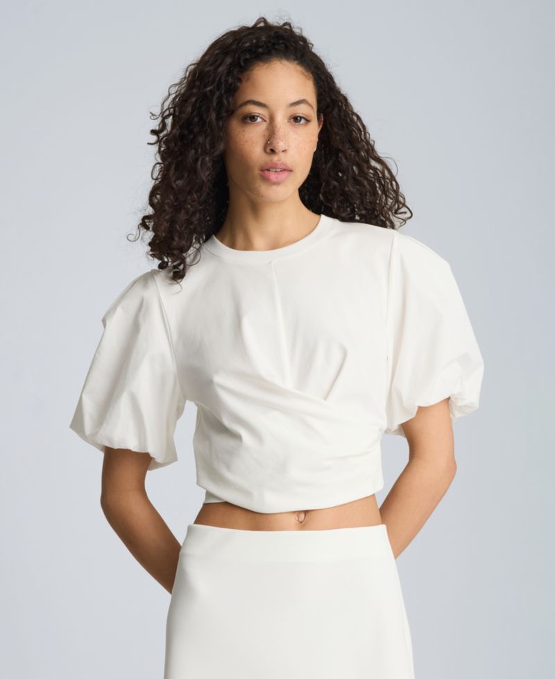 Women's Puff-Sleeve Wrap Tee
