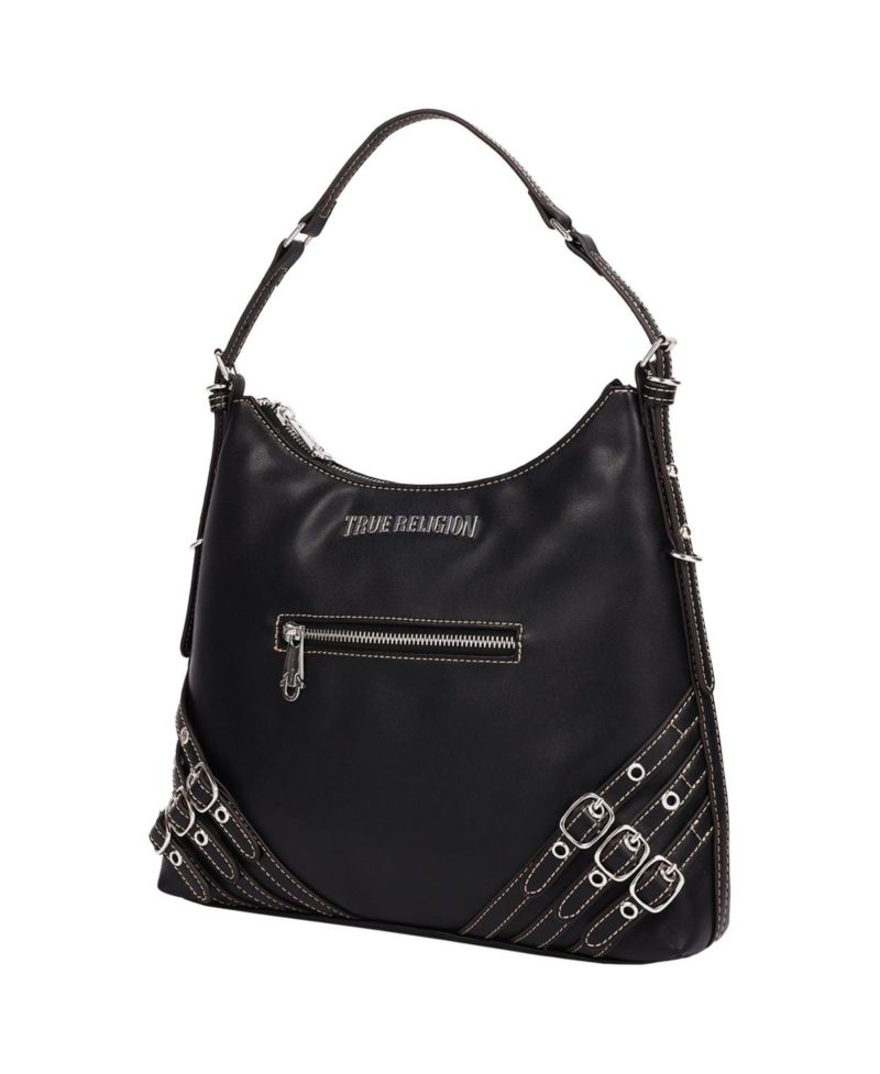 Women's Triple Straps Large PU Hobo Bag