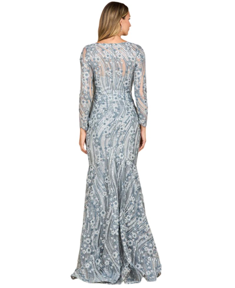 Women's Mermaid, Long Sleeve Gown