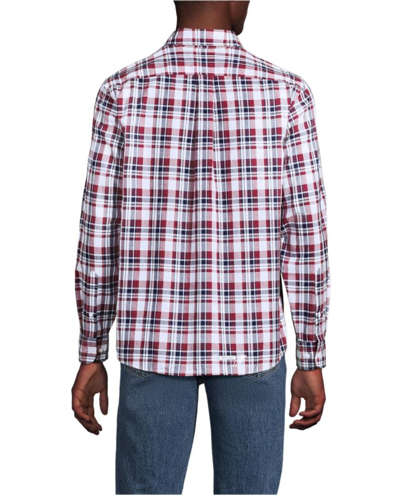 Men's Long Sleeve Madras Shirt