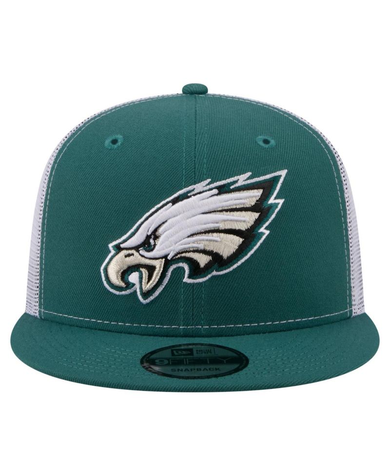 Men's Midnight Green Philadelphia Eagles Core Team 9FIFTY Trucker Snapback Hat