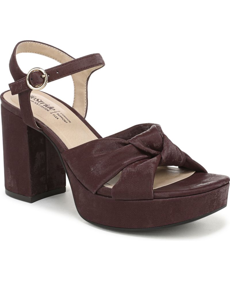 Women's August Square Open Toe Platform Sandals