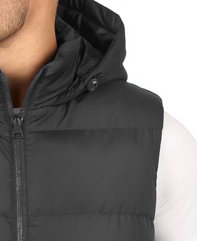 Men's Heavyweight Hooded Puffer Vest