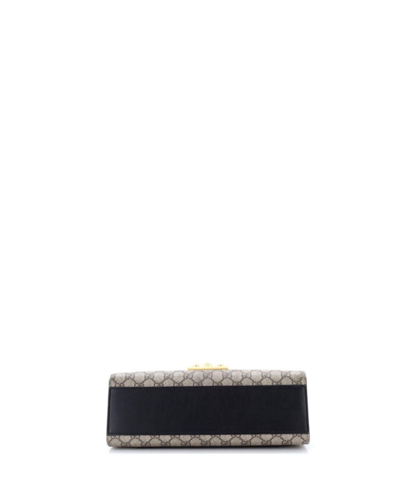 Medium Padlock Shoulder Bag GG Coated Canvas and Leather
