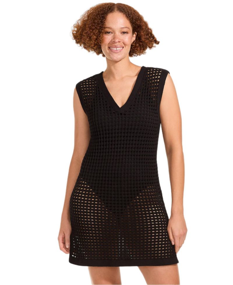 Women's Open Knit Cover-up Dress