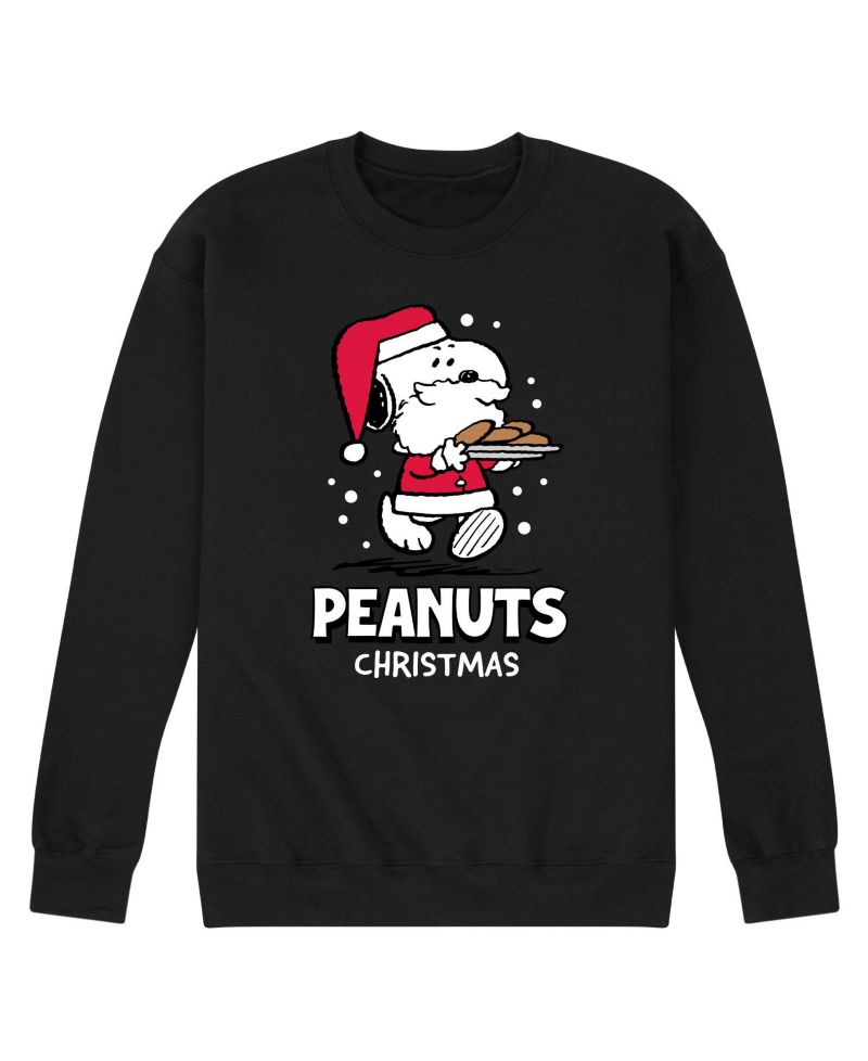 Men's Peanuts Snoopy Santa Long Sleeve Fleece