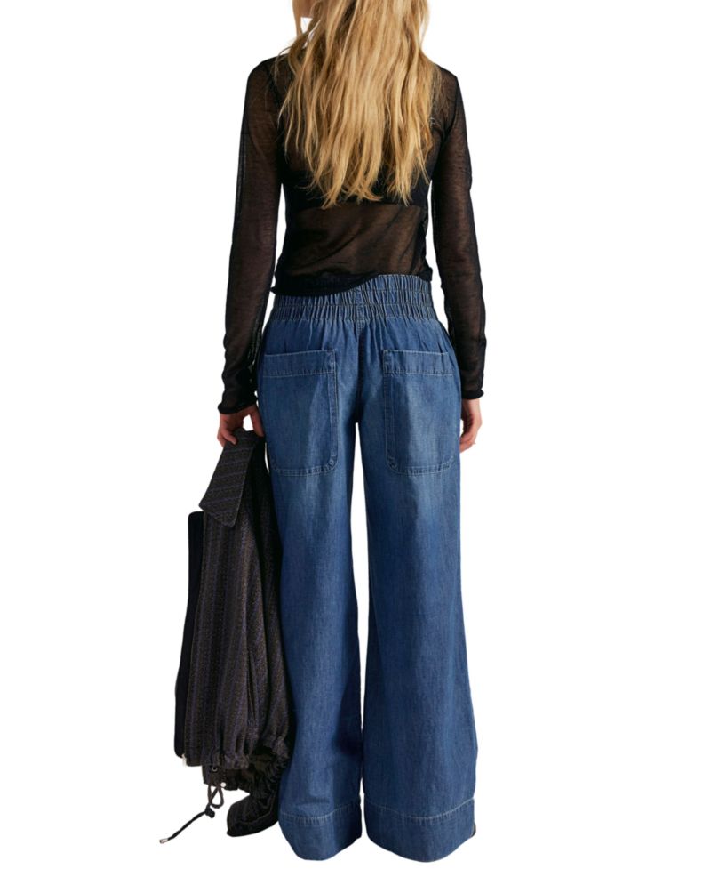 Women's We The Free Mid-Rise Wide-Leg Utility Jeans