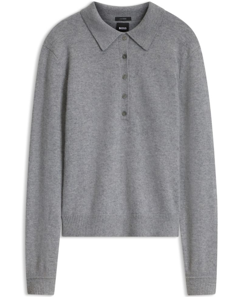 BOSS by Women's Falonsi Cashmere Polo Sweater