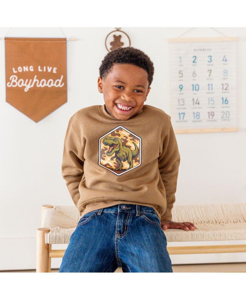 Big Boys Camo Rawr Sweatshirt