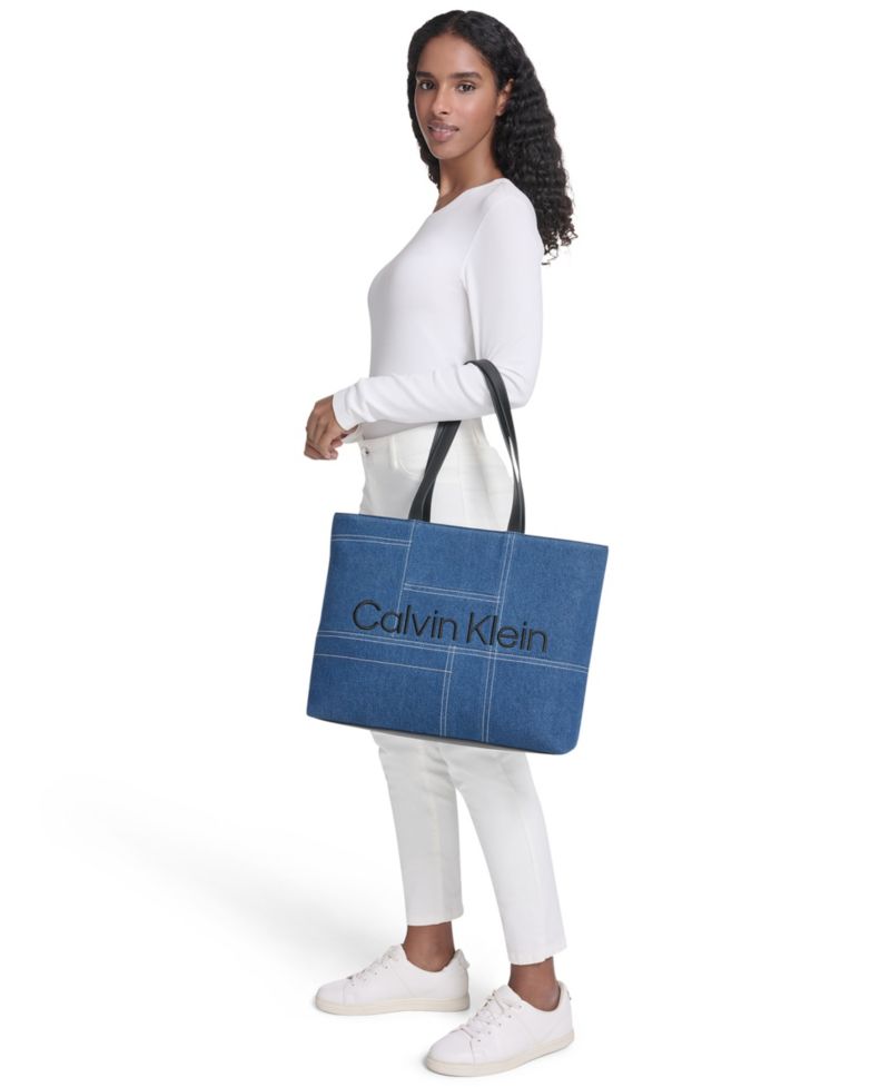 Aurelia Large Denim Tote Handbag