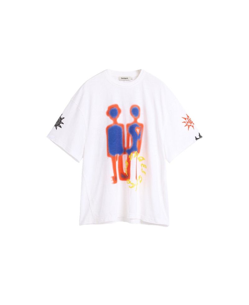 Men's Printed T-shirt with robots