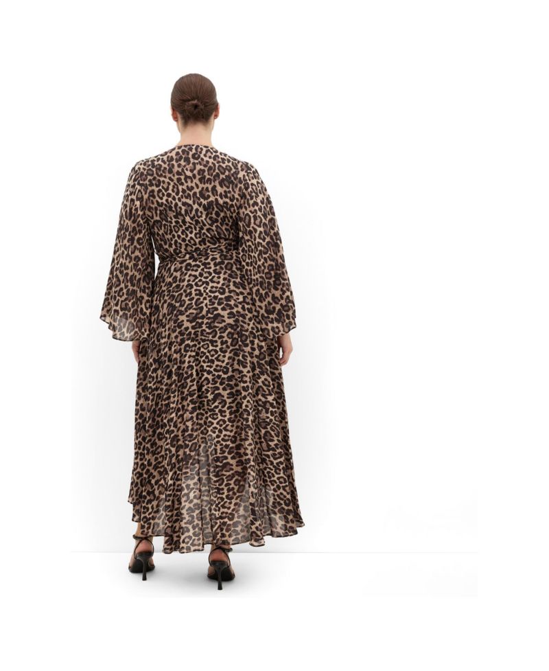 Plus Size Eva Print Wrap Maxi Dress