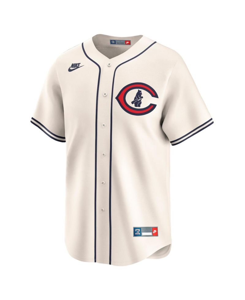 Men's Seiya Suzuki Cream Chicago Cubs Throwback Cooperstown Collection Limited Jersey