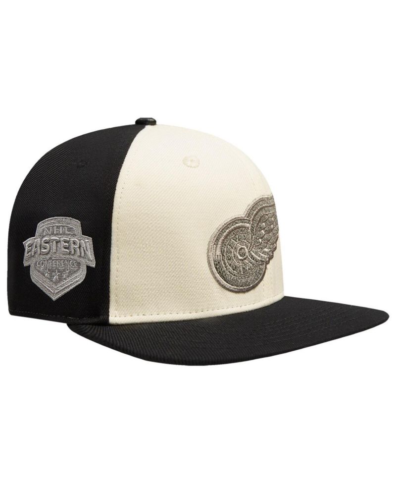 Men's Cream Detroit Red Wings French Terry Snapback Hat