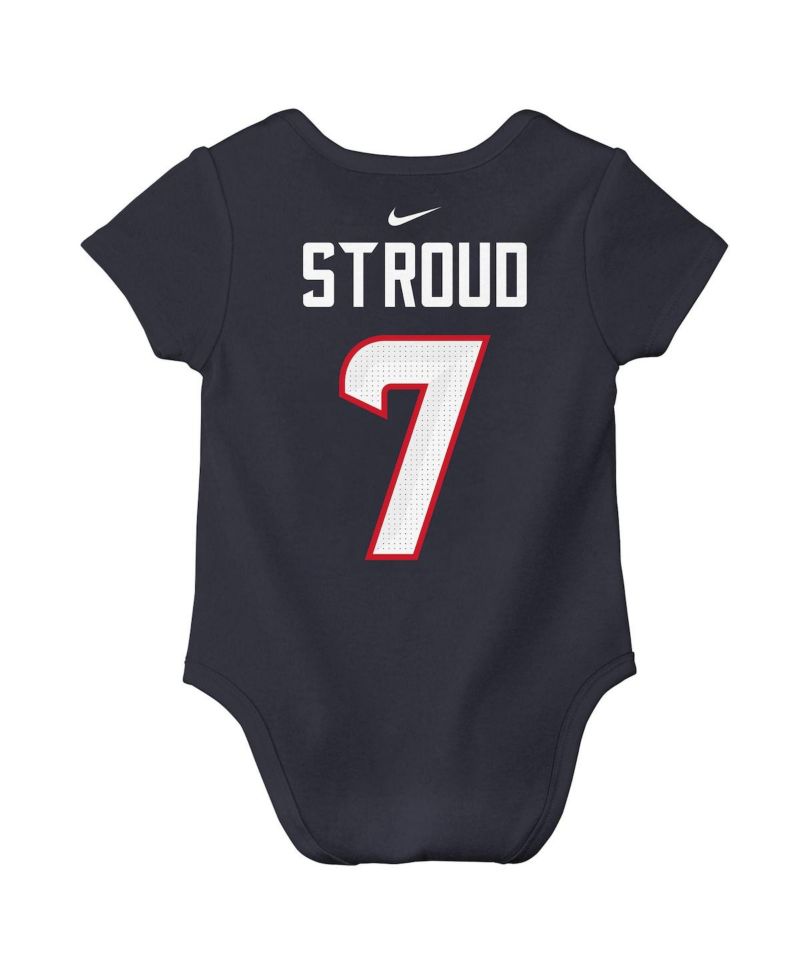 Baby Boys and Girls C.J. Stroud Navy Houston Texans Player Name & Number Bodysuit