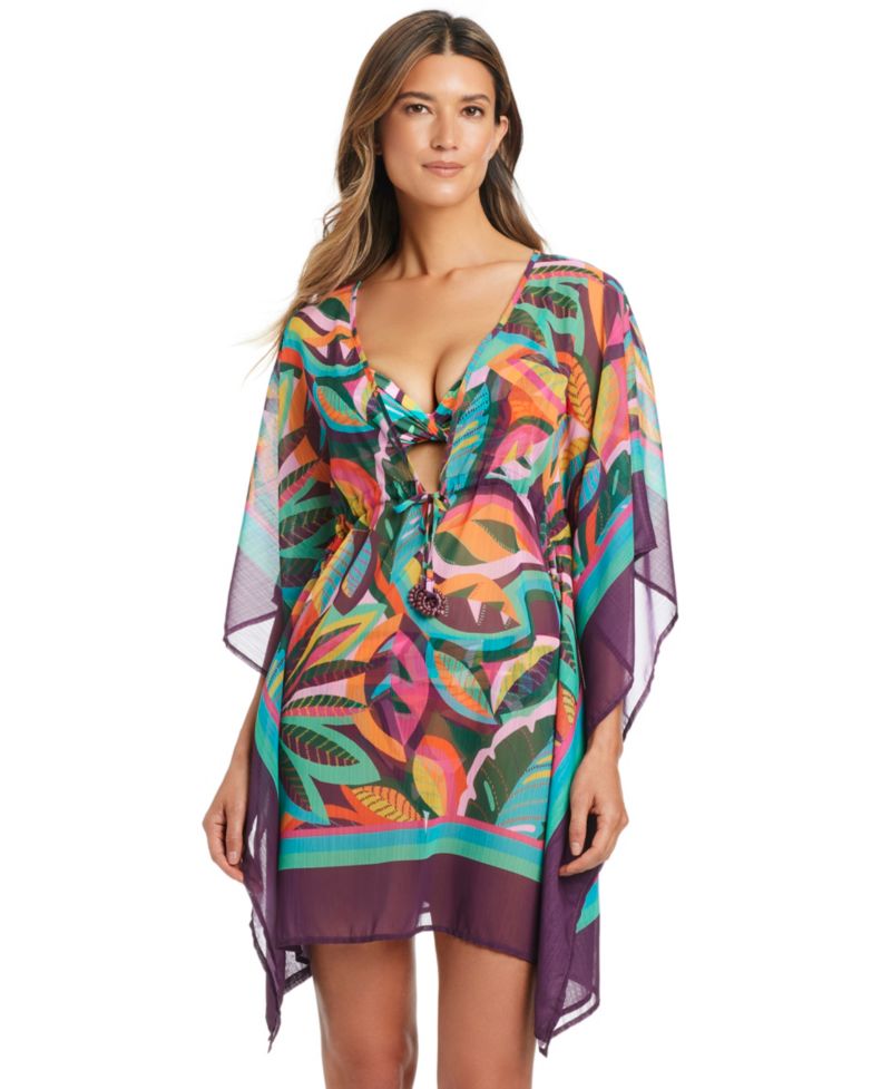 Women's Chiffon Deep V-Neck Caftan