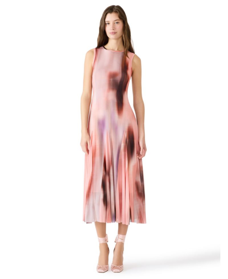 Crew Neck Marene Mesh Dress