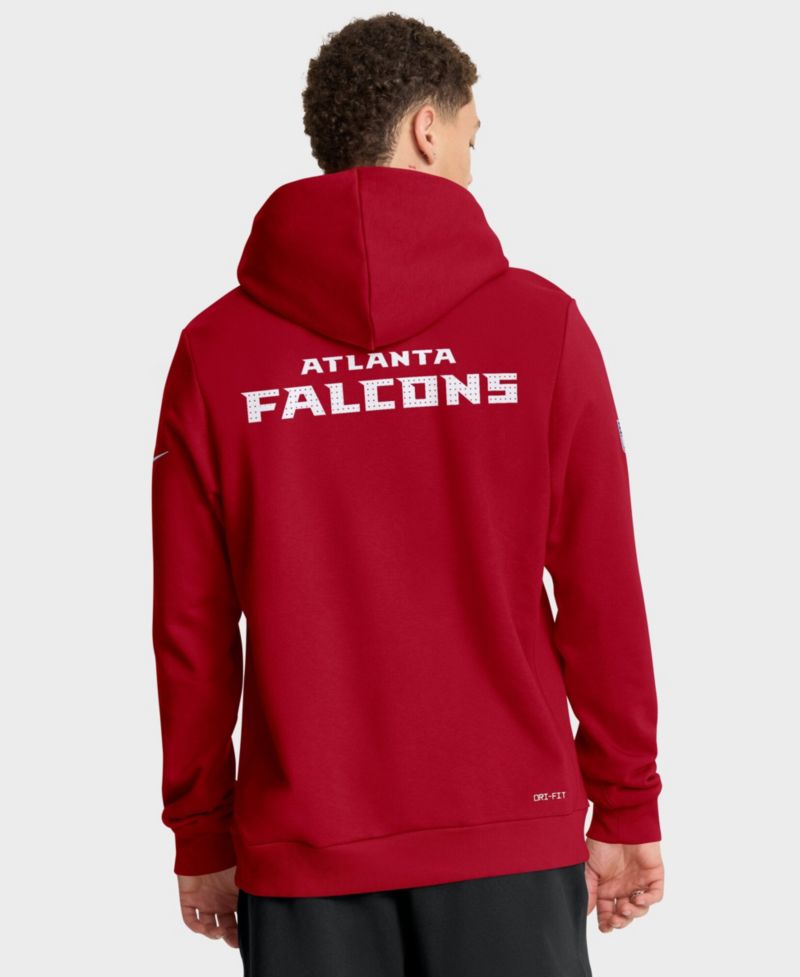 Men's Red Atlanta Falcons Sideline Standard Issue Initial Home Dri-FIT Hoodie