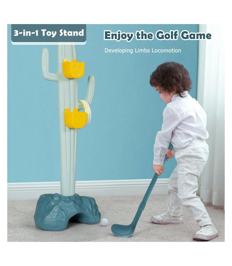 3 in 1 Toddler Sports Activity Center with Golf and Ring Toss