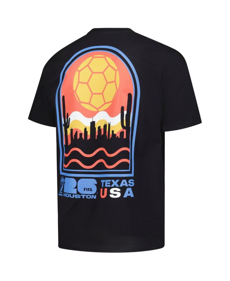 Men's Black 2026 FIFA World Cup Houston Host City Local Oversized T-Shirt