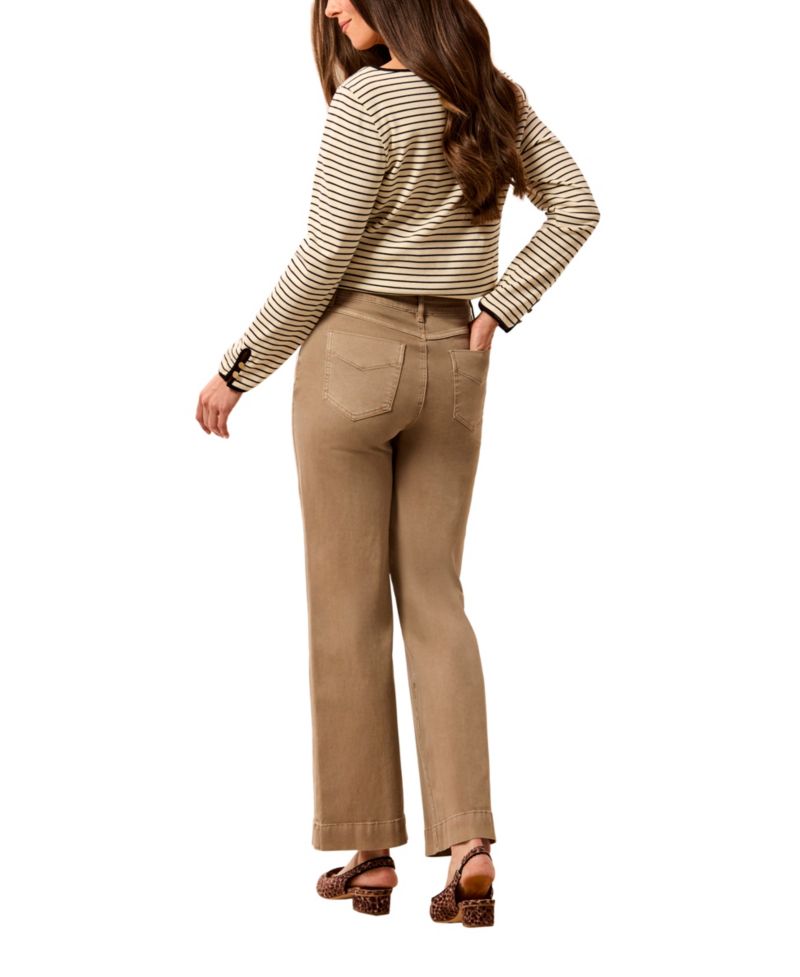 Women's Wide-Leg Mid-Rise Pants