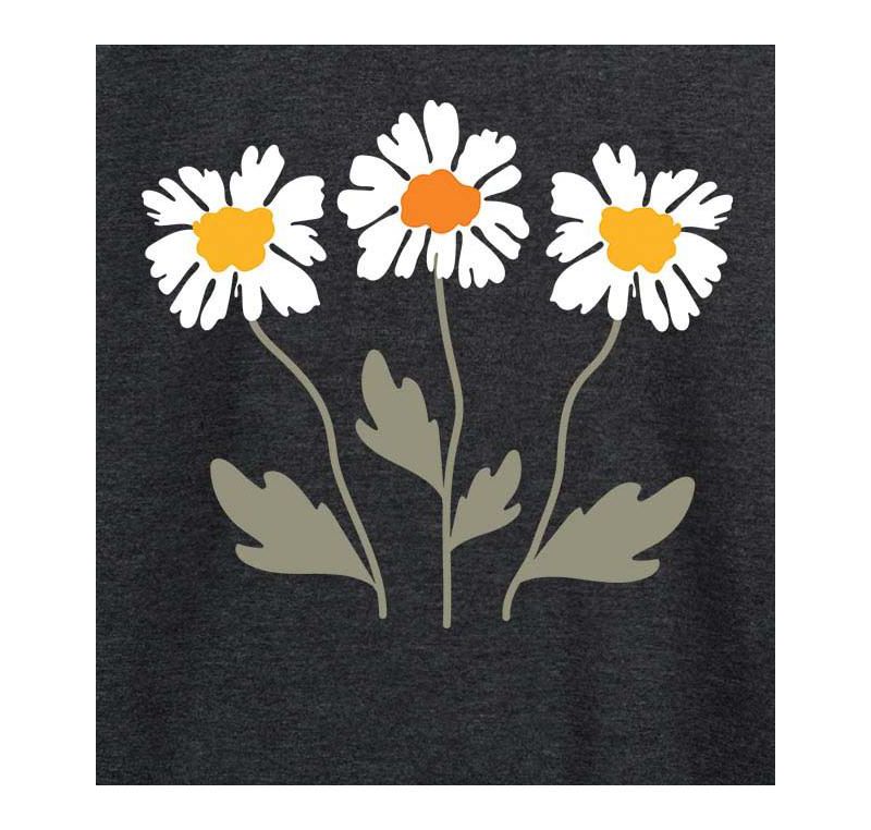 Retro Daisies Plus Size Graphic Pullover
