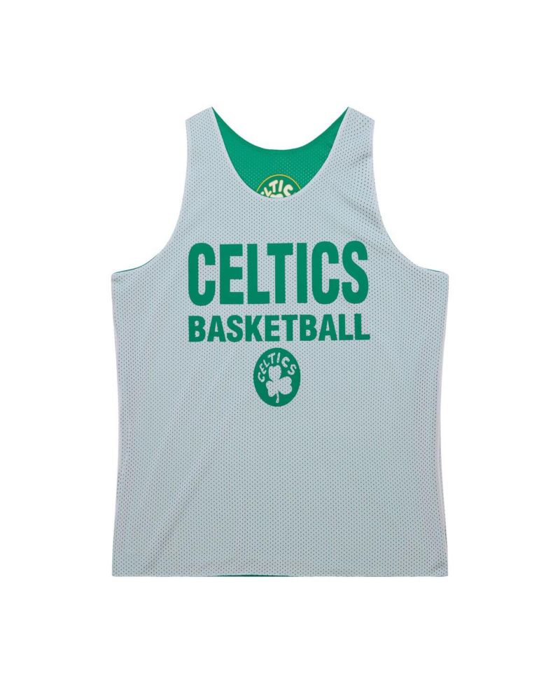 Men's Kelly Green Boston Celtics Hardwood Classics Reversible Mesh Practice Jersey