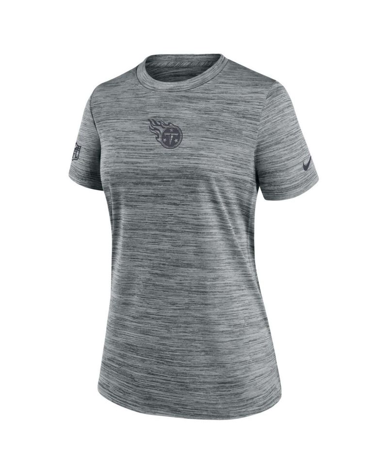 Women's Gray Tennessee Titans Sideline Velocity Performance T-Shirt