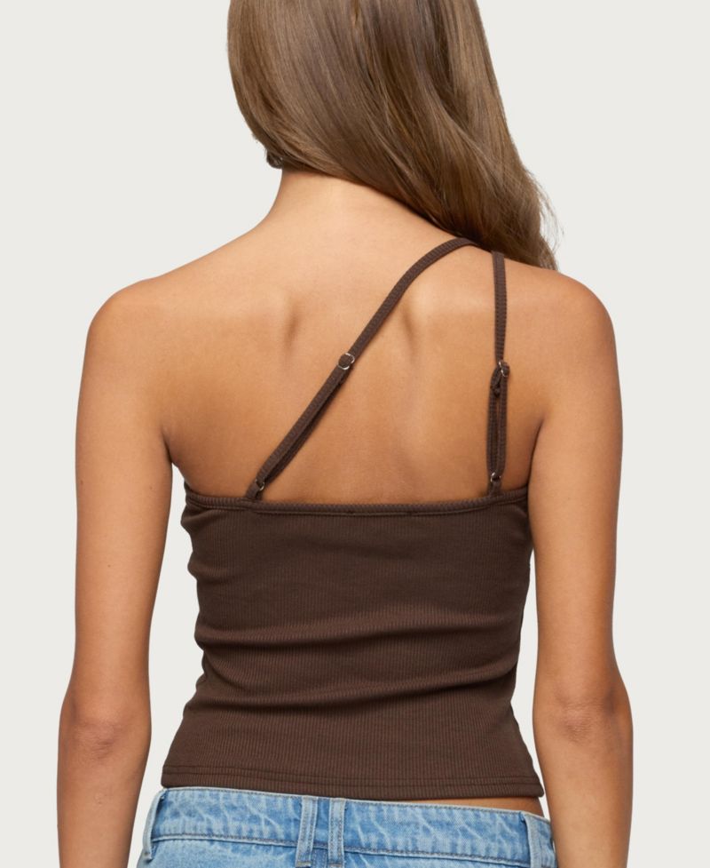 Women's Calista Ribbed One Shoulder Top