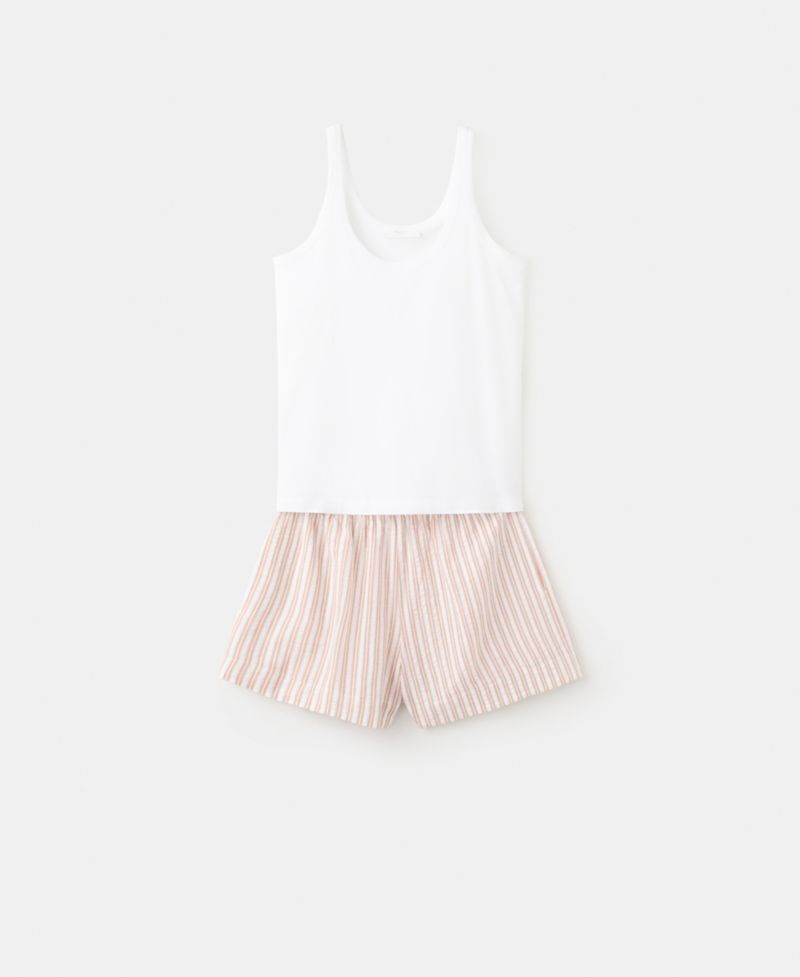Women's Two-Piece Cotton Striped Pajamas