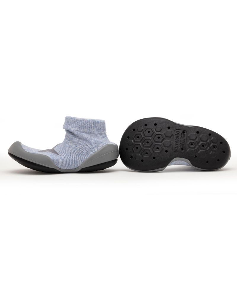 Baby Girl Boy First Walk Sock Shoes Twinkle Twinkle - Heather Blue