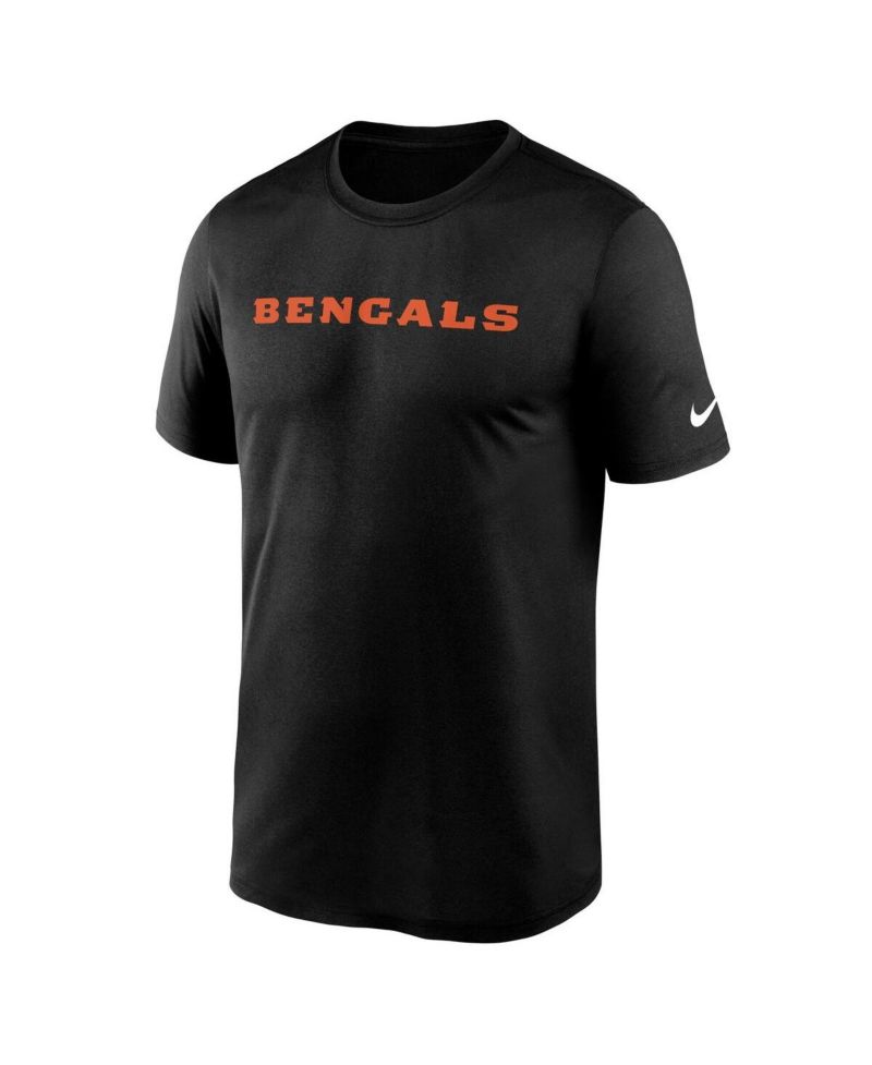 Men's Black Cincinnati Bengals Primetime Legend Wordmark Dri-FIT T-Shirt