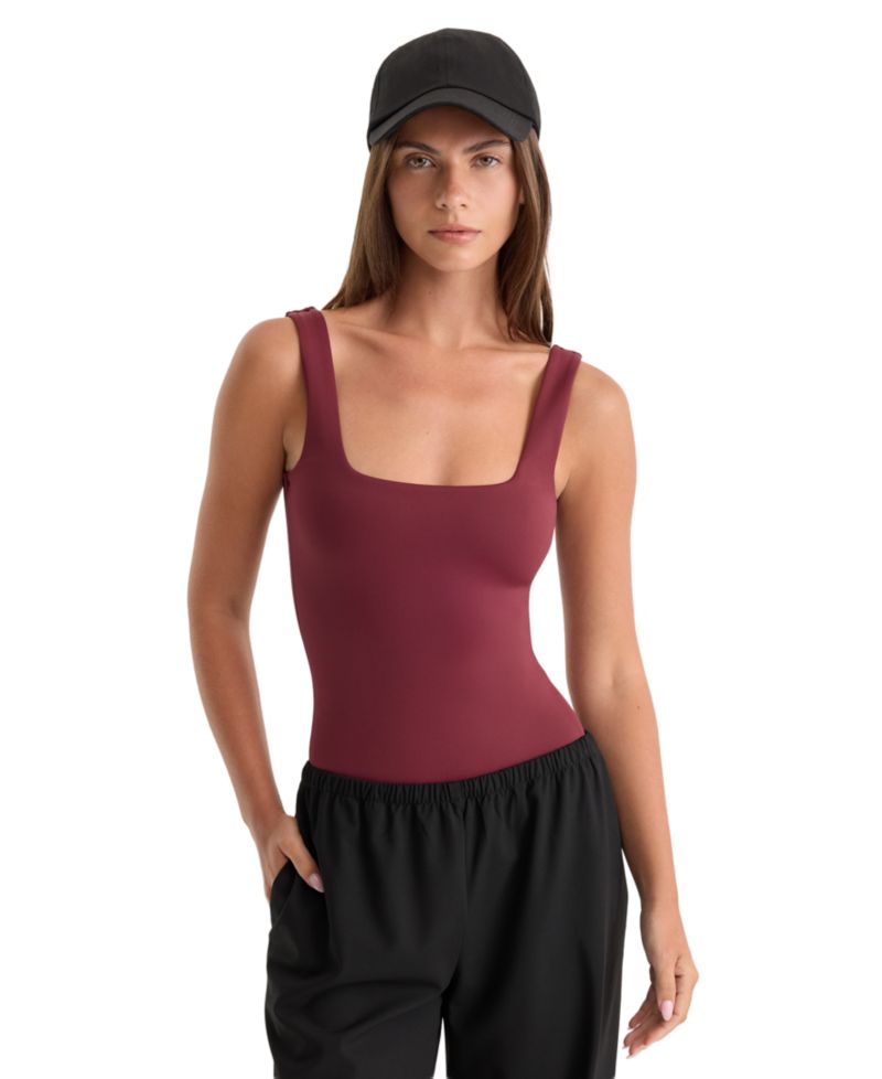 Women's Sculpting Modern Tank Bodysuit, Regular & Plus Size