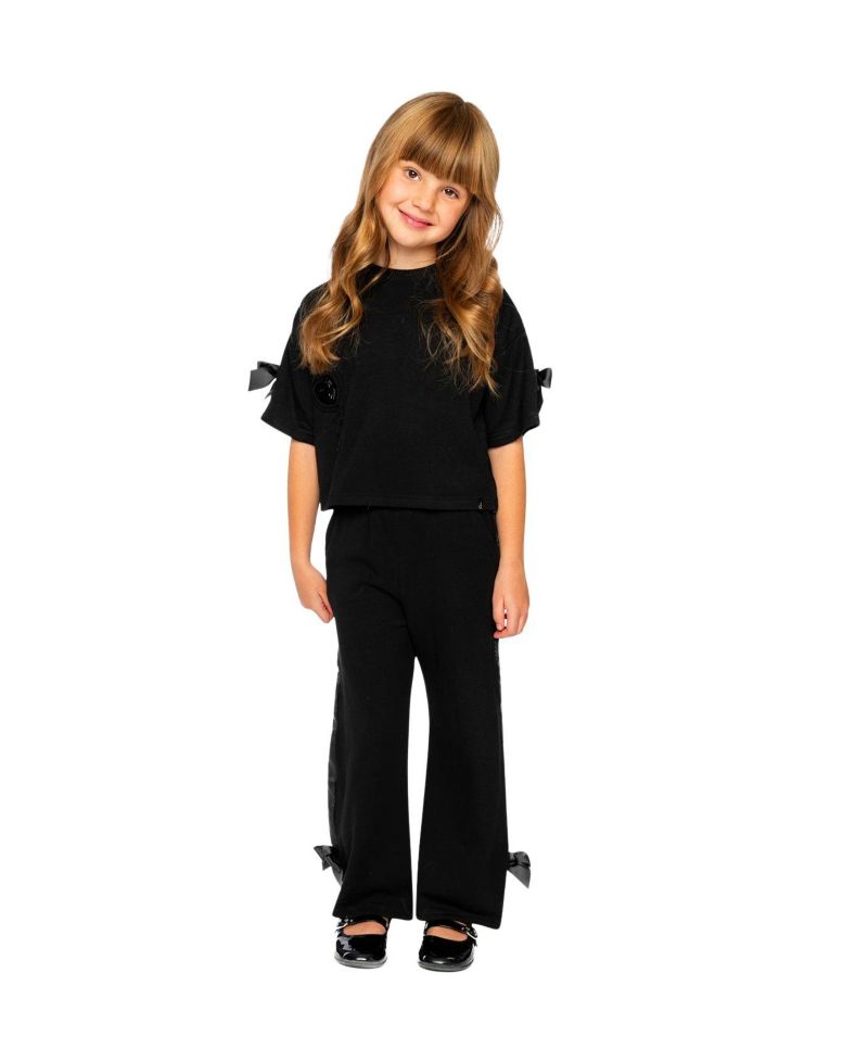 Little and Big Girl 6-14 Short Sleeve Milano Top