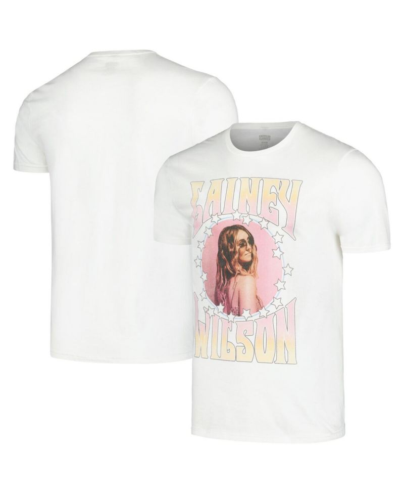 Men's and Women's White Lainey Wilson Stars And Gradient Graphic T-Shirt